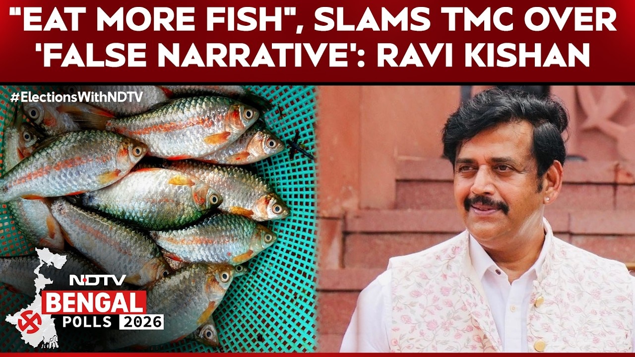 West Bengal Elections: BJP Leader Ravi Kishan Slams TMC of Spreading Fake Narrative Over Fish