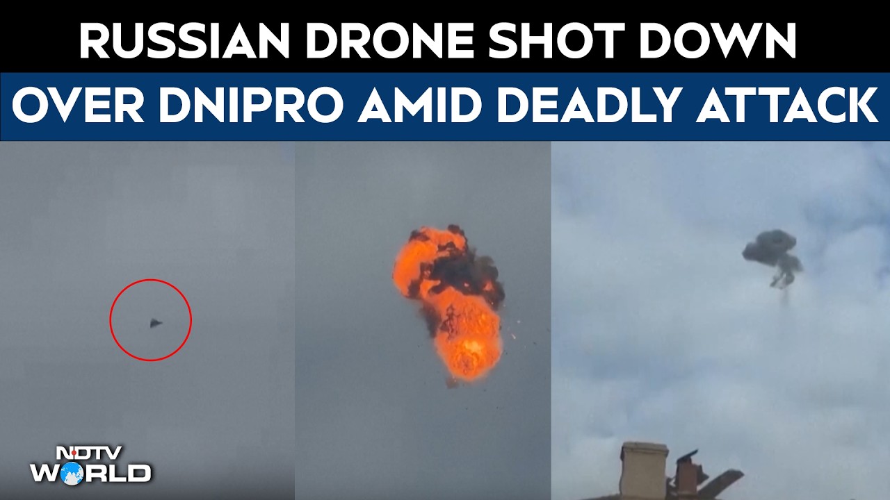 Russia-Ukraine War: Russian Drone Downed Over Dnipro Amid Deadly Strike on Ukraine