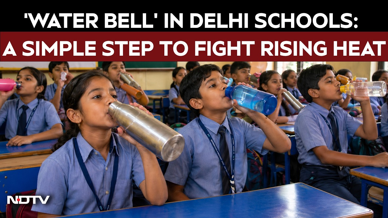 Delhi Schools Ring ‘Water Bell’ to Beat Heat, Keep Students Hydrated