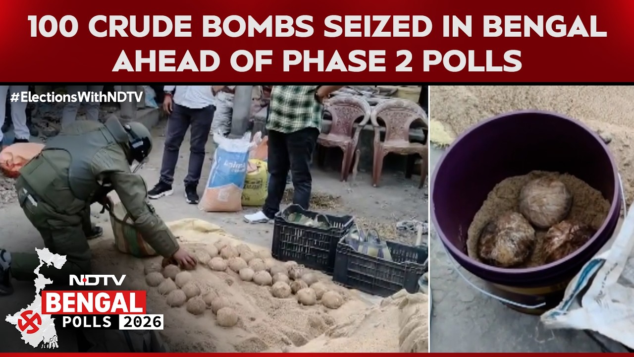 West Bengal Elections 2026 | 100 Crude Bombs Recovered In Bengal, Poll Body Orders Probe
