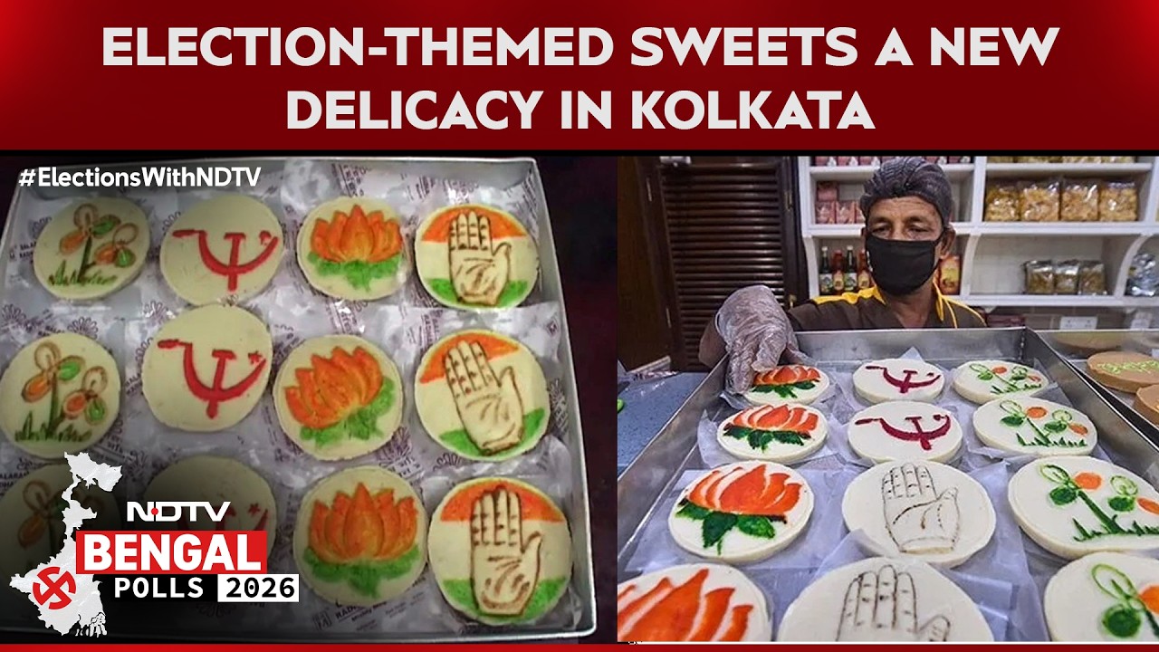 Kolkata Confectionery Crafts Election-Themed Sweets Amid Poll Season