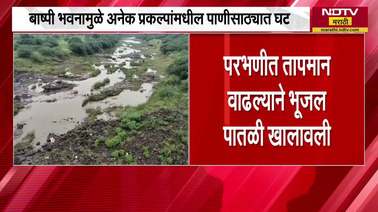Parbhani मध्ये तापमान वाढल्याने भूजल पातळी खालावली | NDTV मराठी