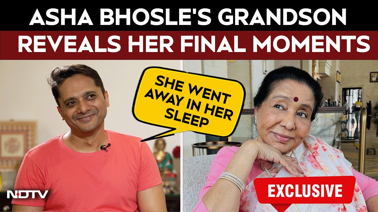 Asha Bhosle Death | Asha Bhosle&rsquo;s Grandson Chin2 Bhosle Reveals Her Final Moments