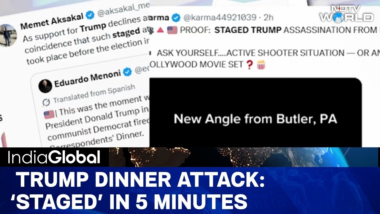 Trump Latest News | Trump Dinner Attack: 'Staged' Narrative Sweeps The Internet