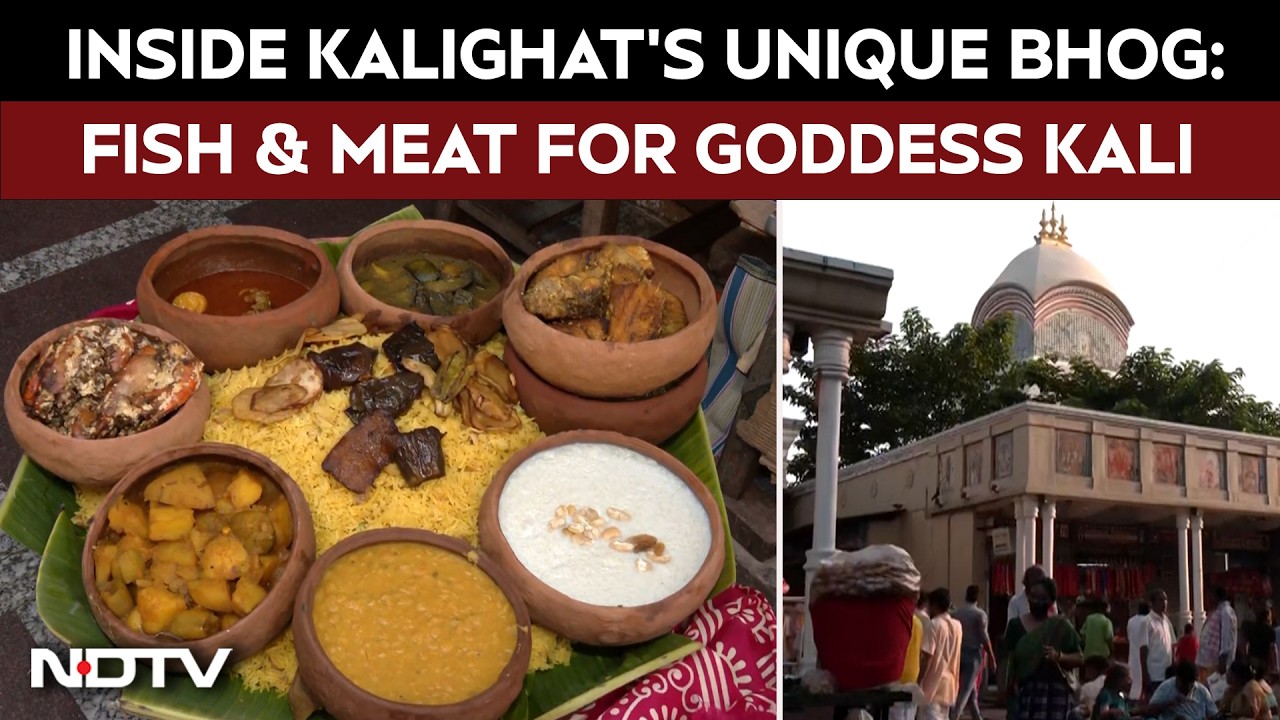 West Bengal News | Kalighat Temple’s Unique Bhog: Fish, Meat Offered To Goddess Kali