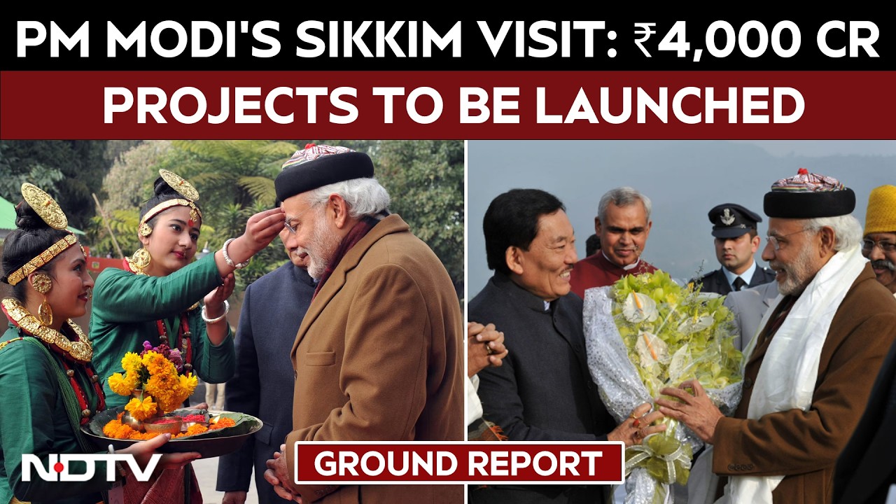PM Modi Gangtok Roadshow LIVE | PM Modi's Sikkim Visit, ₹4,000 Cr Projects, 50 Years Statehood