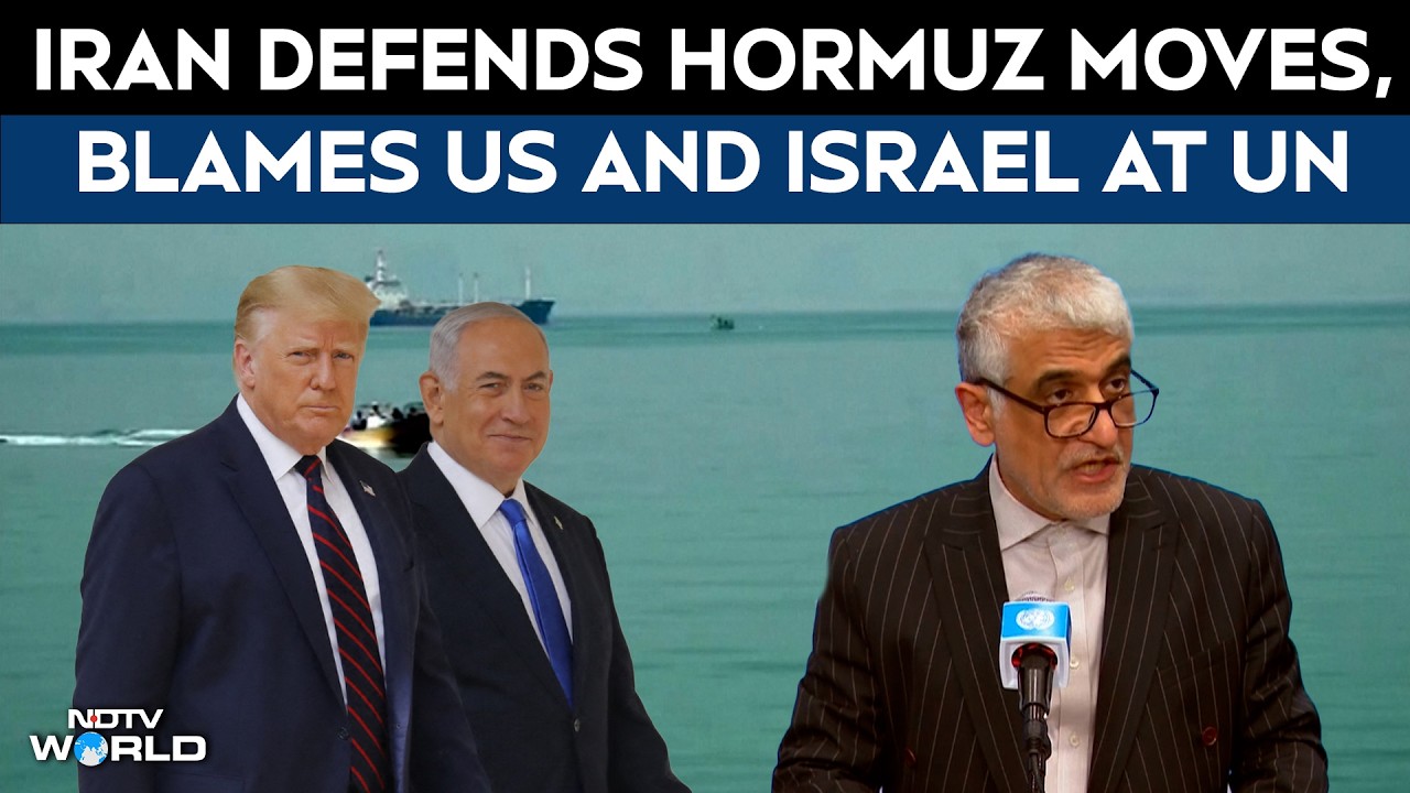 US Iran War | Iran Defends Hormuz Moves, Blames US And Israel At UN
