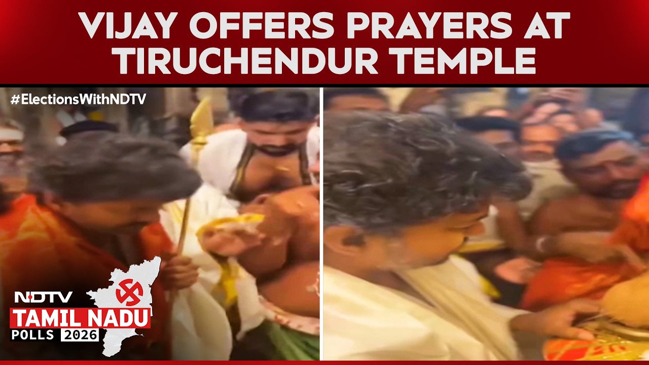 Vijay News | TVK Chief Vijay Offers Prayers At Tiruchendur Temple Ahead Of Counting