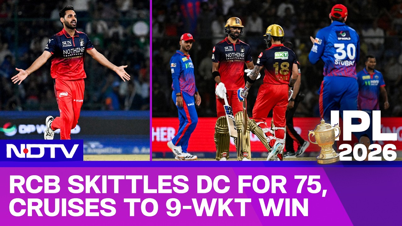 Hazlewood, Bhuvneshwar Carnage Skittles DC For 75 As RCB Cruise To 9-Wicket Win