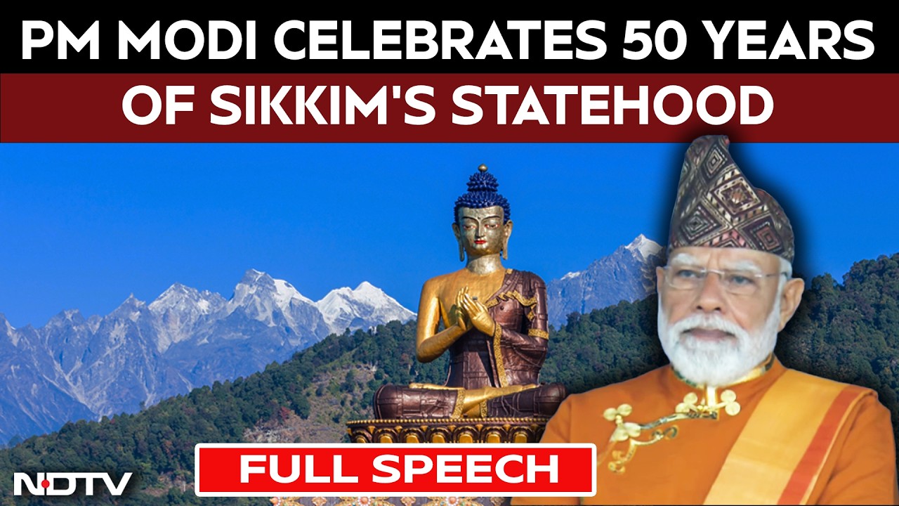 PM Modi Celebrates 50 Years Of Sikkim's Statehood | Grand Event, Roadshow & Big Development Push
