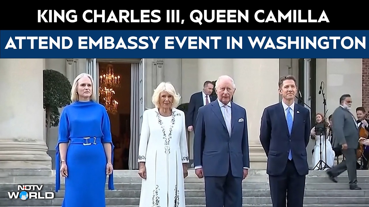 King Charles III, Queen Camilla Attend Embassy Event in Washington