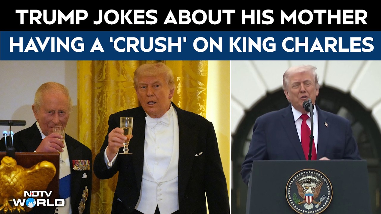 "My Mother Had A Crush On King Charles": Trump Jokes In Front Of King Charles