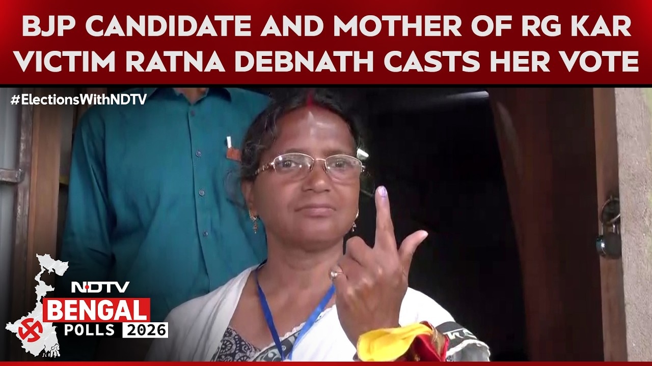 Bengal Polls | BJP Candidate And Mother Of RG Kar College Victim Ratna Debnath Casts Her Vote