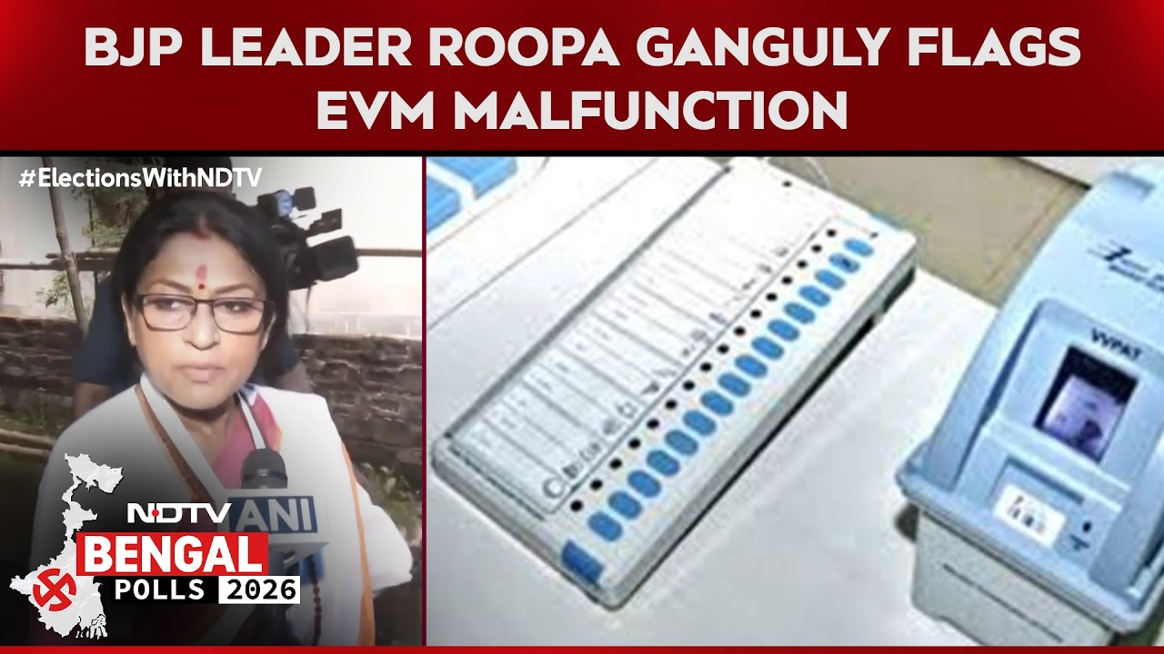 Bengal Polls | BJP Leader Roopa Ganguly Flags EVM Malfunction: "Slight Problem With The..."