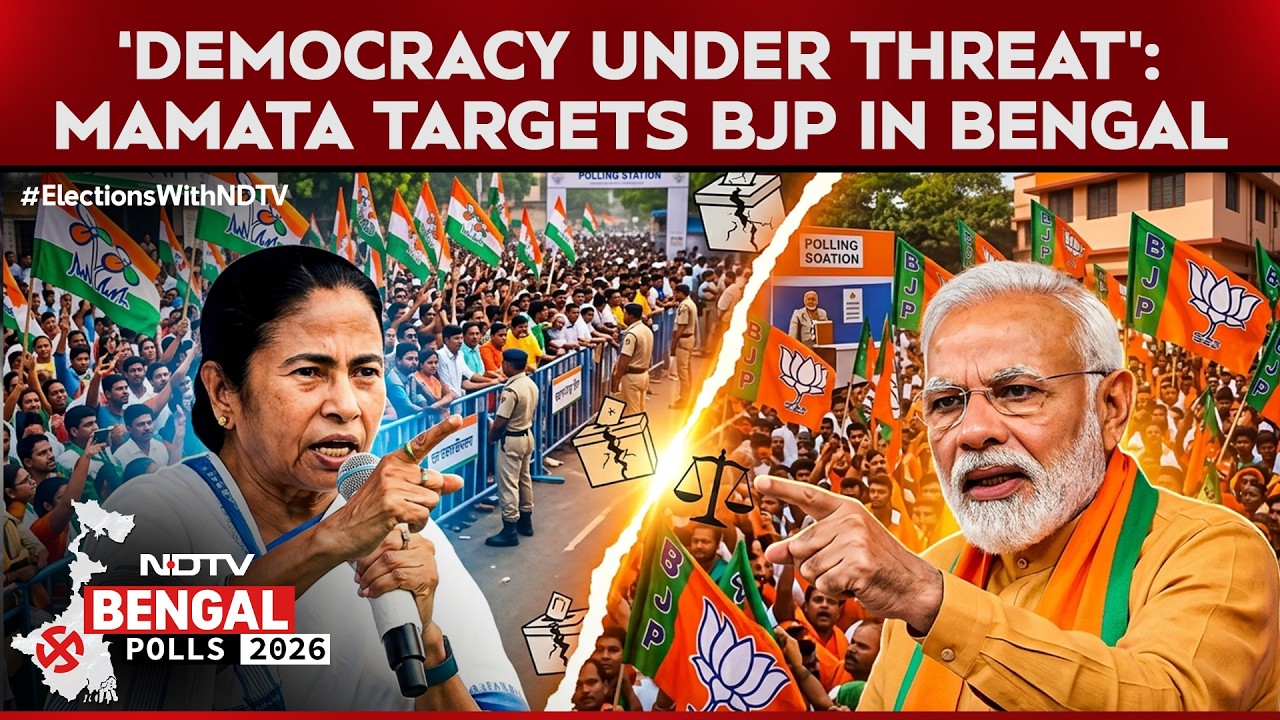 West Bengal Elections 2026 | Mamata Banerjee Alleges Violence Against TMC Workers