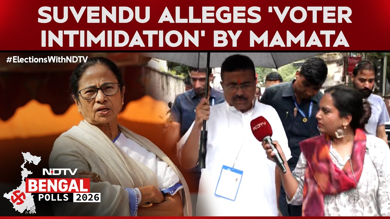 Bengal Poll Battle: Suvendu Targets Mamata Over Booth Visits