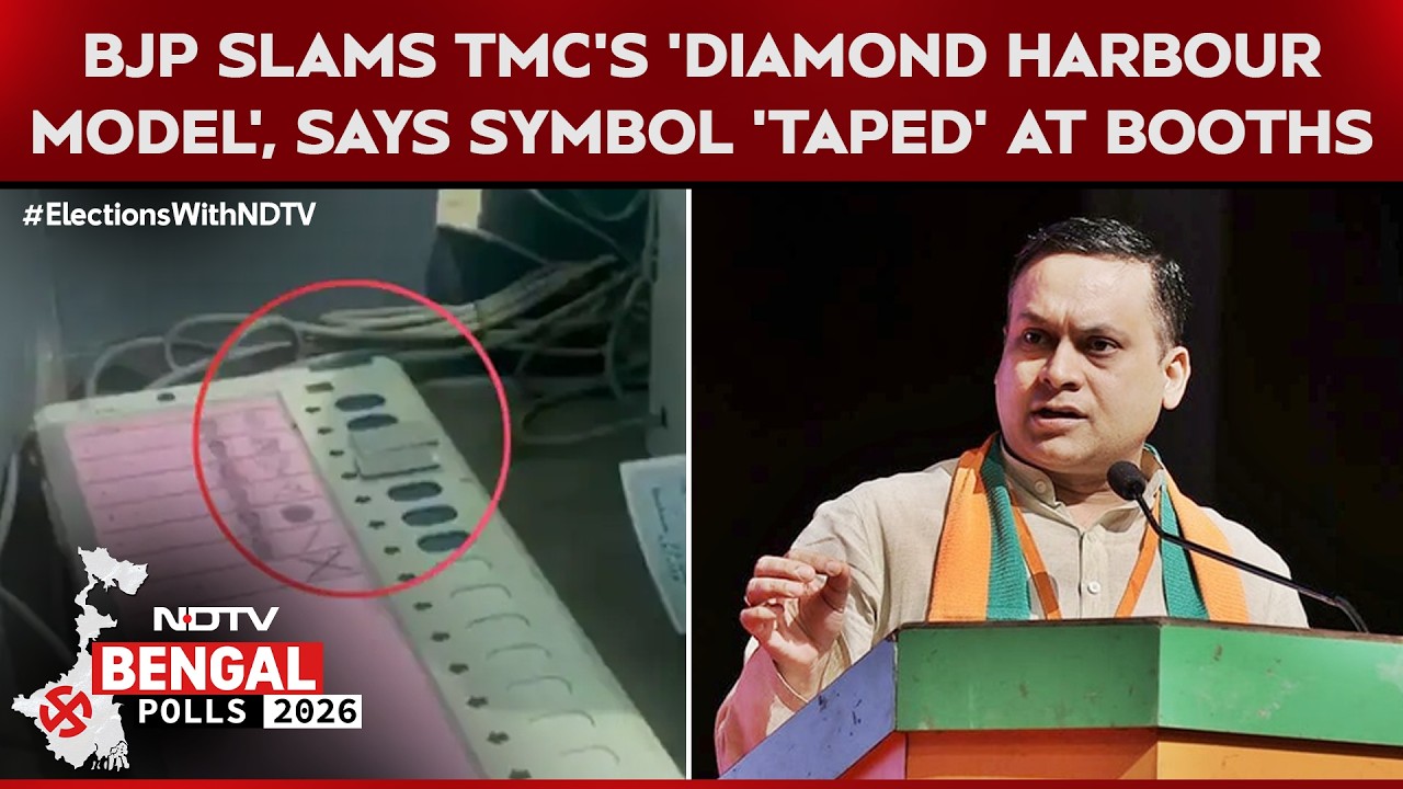 BJP Slams Trinamool's 'Diamond Harbour Model', Says Symbol 'Taped' At Booths