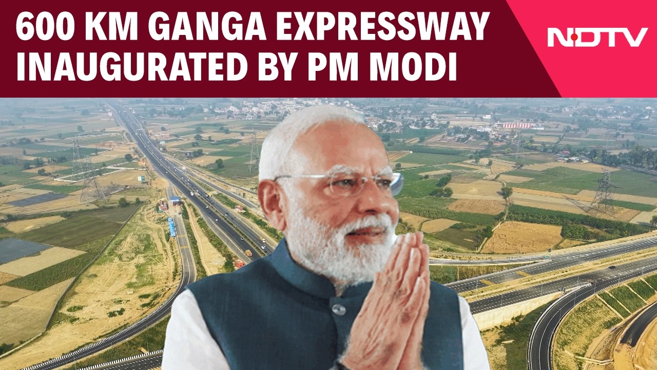 PM Modi Inaugurates 600 km, 6-Lane Ganga Expressway, Slashing Travel Time to 6 Hours