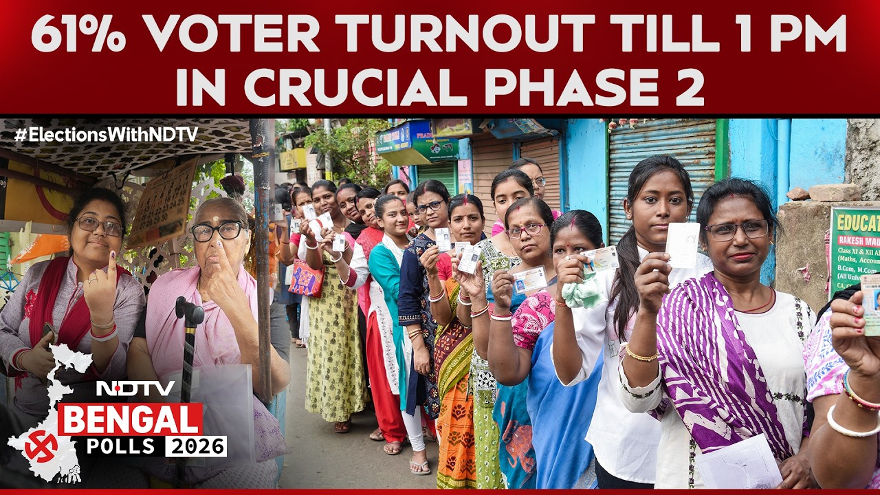 High Stakes, High Turnout: 61% Voting Till 1 PM In Bengal Phase 2