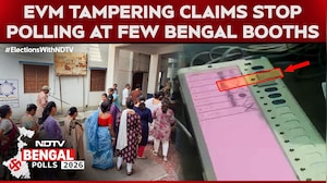 Polling Stopped At Some Bengal Booths After BJP Claims EVM Tampering