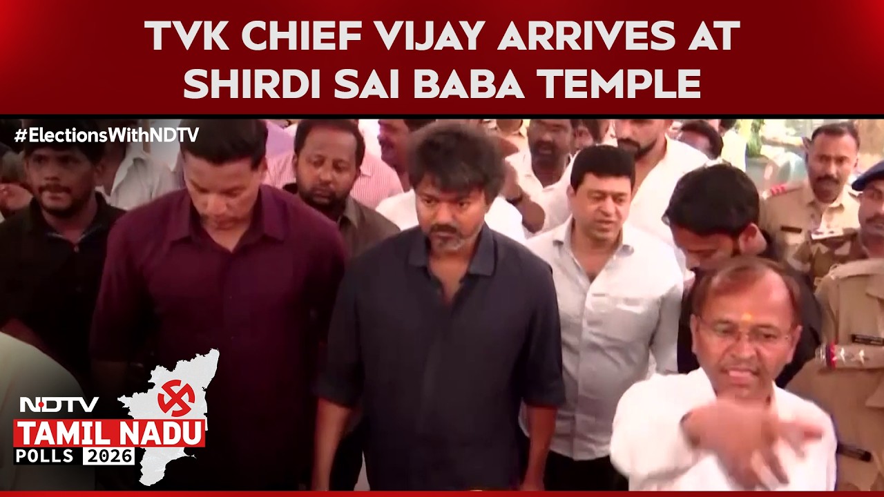 Tamil Nadu Elections | Tamilaga Vettri Kazhagam Chief Vijay Arrives At Shirdi Sai Baba Temple