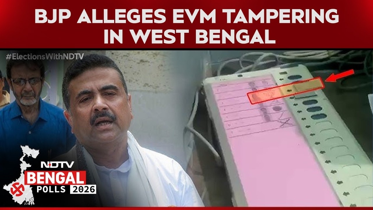 Bengal Polls 2026 | BJP Claims EVM Tampering, Releases Videos Showing BJP Button On EVM Taped