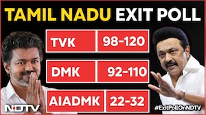 Exit Polls Of Tamil Nadu | Vijay's TVK To Win 98 To 120 Of TN's 234 Seats, Predicts NDTV Exit Poll