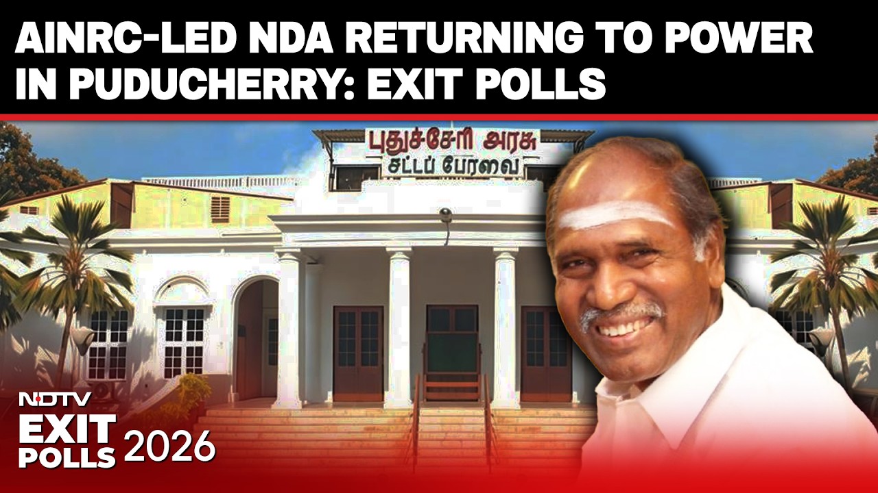 Puducherry Exit Polls | AINRC-Led NDA Projected To Come Back To Power In Puducherry In Exit Polls