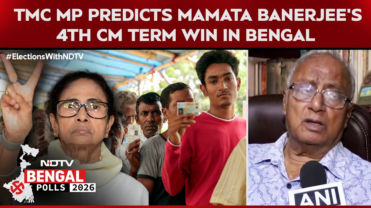 TMC Confident In Exit Polls, Saugata Roy Predicts 4th CM Term Win For Mamata