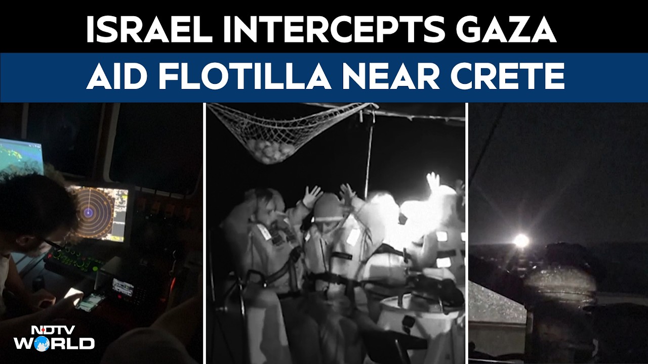 Israel Gaza War | Israeli Military Seizes And Boards Aid Flotilla Hundreds Of Miles From Gaza
