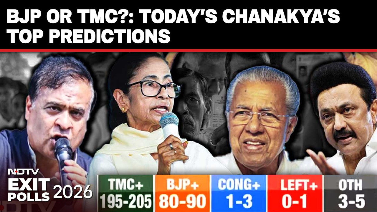 Exit Poll Battle: Chanakya Predicts BJP Surge | DMK To Retain Power | BJP Sweeps Assam