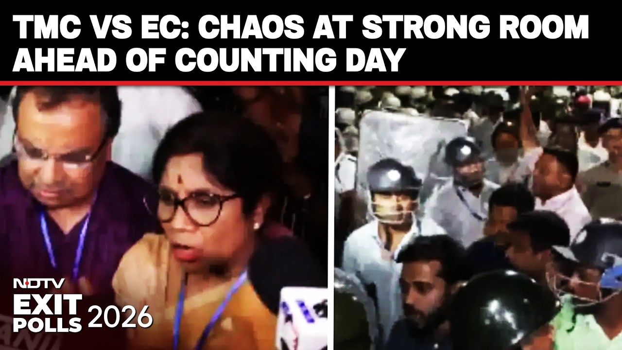 TMC Protest | Kolkata Strong Room Standoff: TMC Alleges Tampering, Election Commission Denies