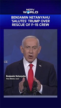 Benjamin Netanyahu 'Salutes' Trump Over Rescue Of F-15 Crew