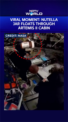 Viral Moment: Nutella Jar Floats Through Artemis II Cabin