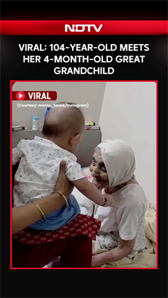 Viral Video: 104-Yr-Old Woman's Interaction With Her 4-Month-Old Great Grandchild Wins Hearts Online