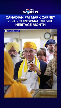 Canada News | Canadian PM Mark Carney Visits Gurdwara On Sikh Heritage Month