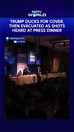 Donald Trump News | Trump Ducks For Cover, Then Evacuated As Shots Heard At Press Dinner