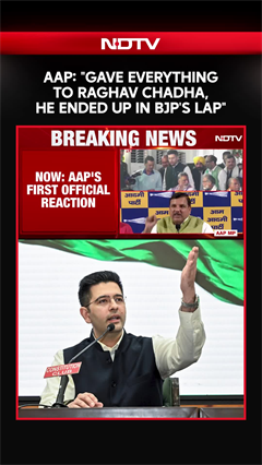 Raghav Chadha AAP | AAP's Sanjay Singh: "Gave Everything To Raghav Chadha, He Ended Up In BJP's Lap"