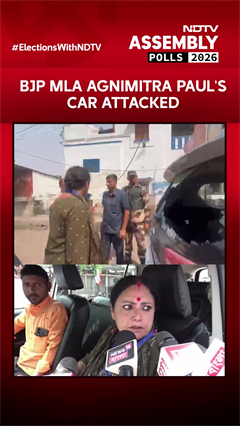 Bengal Poll Violence: BJP MLA Agnimitra Paul's Car Attacked