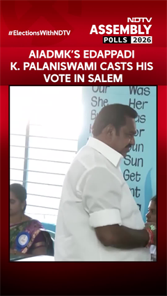 Tamil Nadu Assembly Elections 2026 | AIADMK's Palaniswani Casts His Vote in Tamil Nadu's Salem