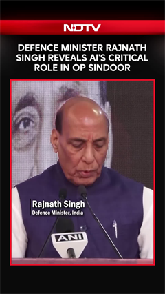 Video: Defence Minister Rajnath Singh Reveals AI's Critical Role In OP Sindoor