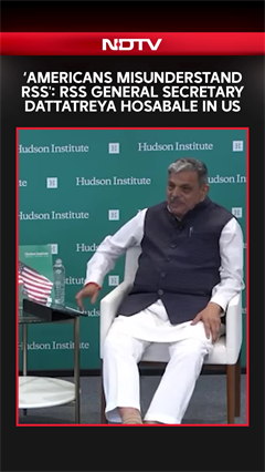 &lsquo;Americans Misunderstand RSS': RSS General Secretary Hosabale In US