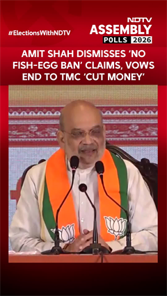 Amit Shah Dismisses &lsquo;No Fish-Egg Ban&rsquo; Claims, Vows End To TMC &lsquo;Cut Money&rsquo; In Bengal