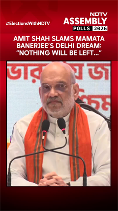 "Nothing Will Be Left In Bengal, What Will She Do In Delhi?": Amit Shah Slams Mamata Banerjee
