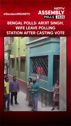 Bengal Polls 2026: Singer Arijit Singh, Wife Leave Polling Station After Casting Their Vote