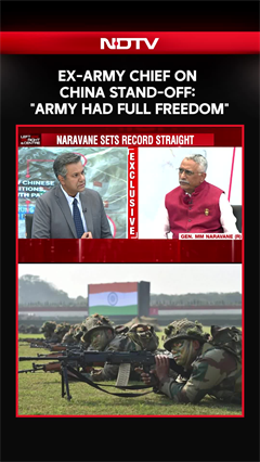 Video: Ex-Army Chief Manoj Naravane | Ex-Army Chief Manoj Naravane On China Stand-off: 'Army Had Full Freedom'
