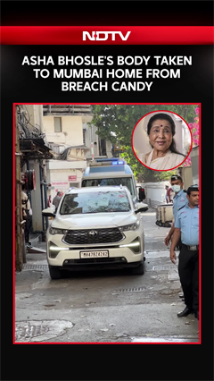Asha Bhosle News | Asha Bhosle's Body Taken To Mumbai Home From Breach Candy