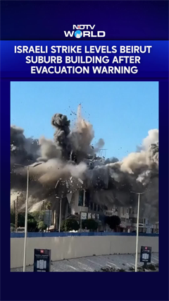 Israeli Strike Levels Beirut Suburb Building After Evacuation Warning