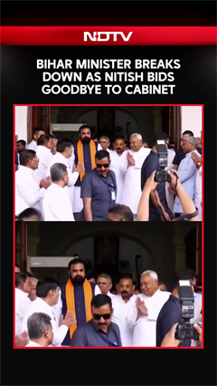 Bihar Minister Ashok Chaudhary Breaks Down As Nitish Bids Goodbye To Cabinet