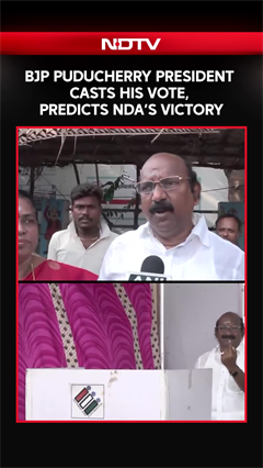 BJP Puducherry President VP Ramalingam Votes, Predicts NDA Win